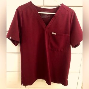 MAROON FIGS SCRUB TOP - Catarina size Large